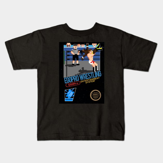 EGO Pro Wrestling 8 Bit Classic Kids T-Shirt by egoprowrestling